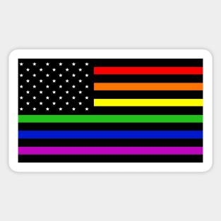 Diversified US Flag Sticker